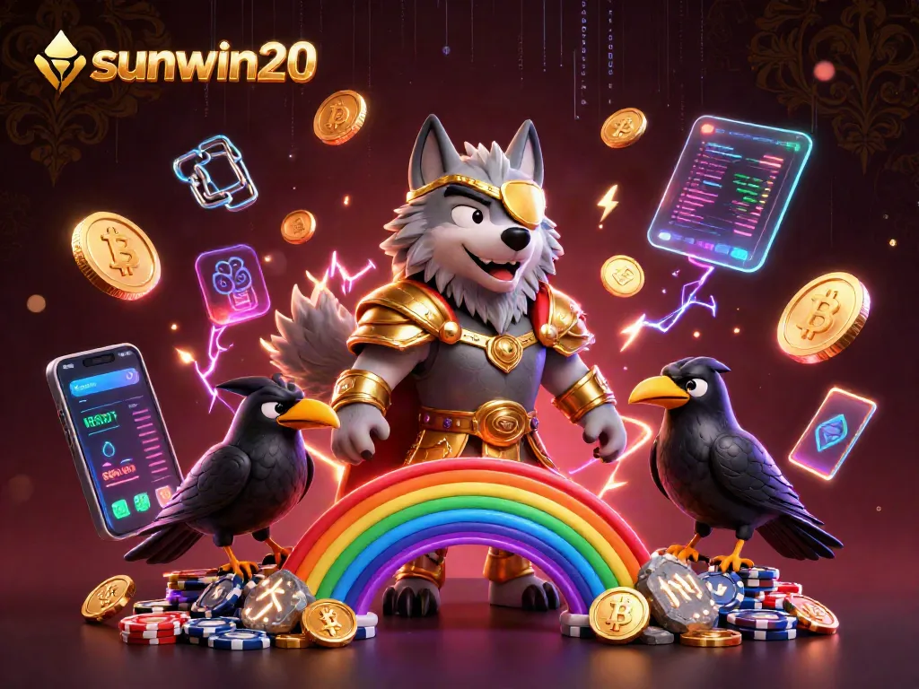 Experience sunwin20 with this vibrant 3D casino scene, featuring unique Norse-inspired elements.