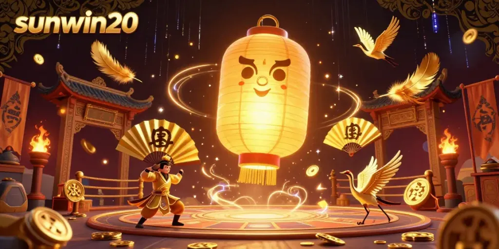 Experience the excitement of sunwin20 casino with a vibrant golden lantern spirit and dynamic game elements.