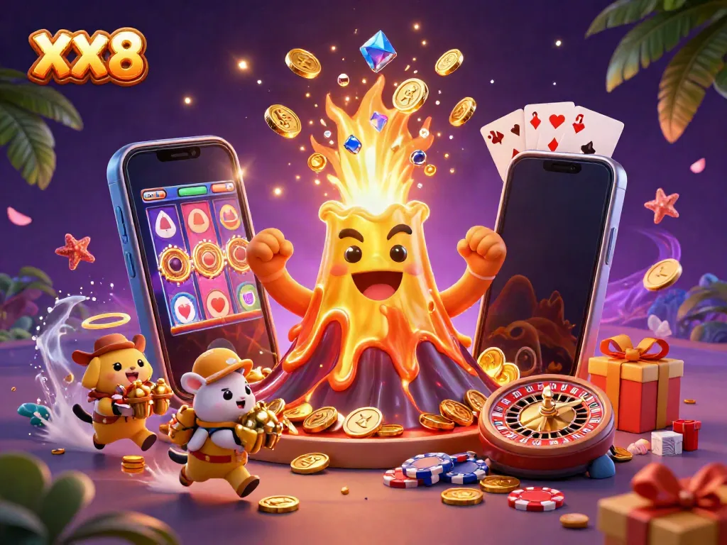 Play your favorite slots with XX 8, a vibrant casino adventure filled with treasures and gaming excitement.