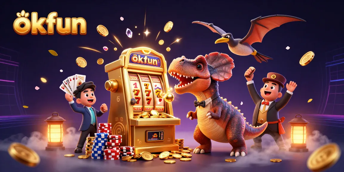 Catch golden jackpot coins with okfun as a pachycephalosaurus and pteranodon delight in a casino