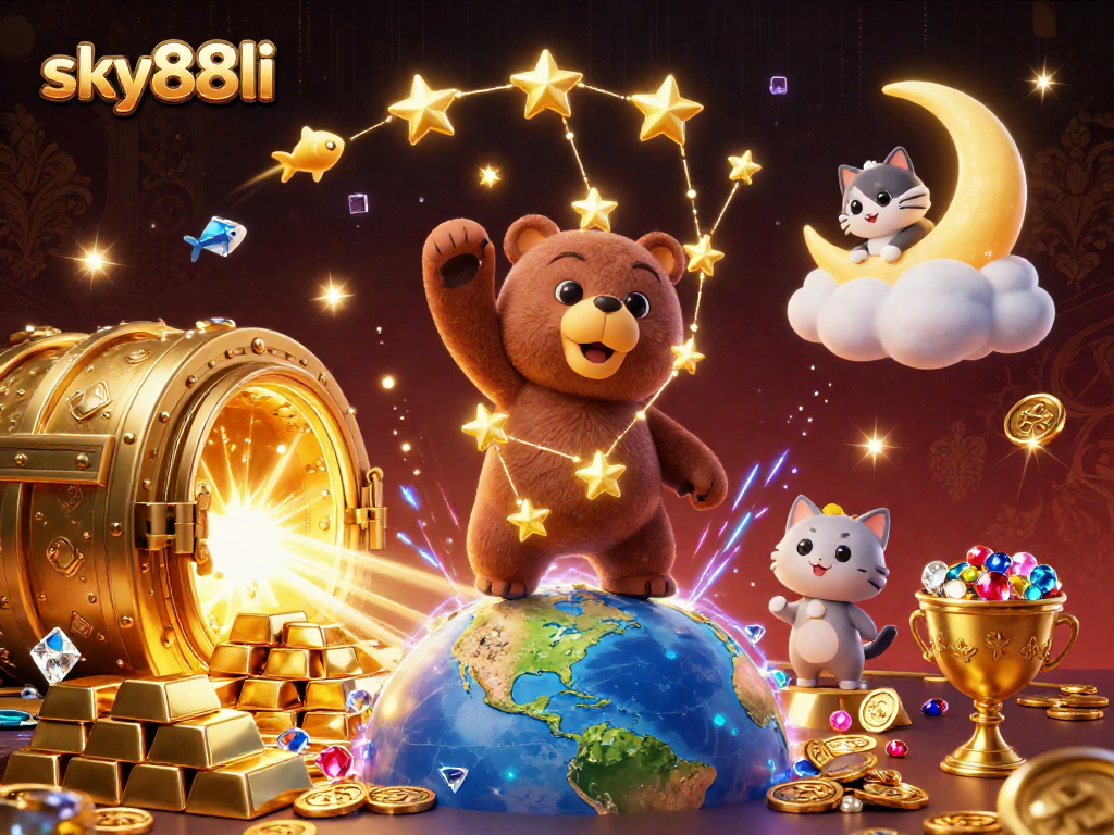 Experience thrilling wins with sky88li's vibrant casino treasures and playful characters!