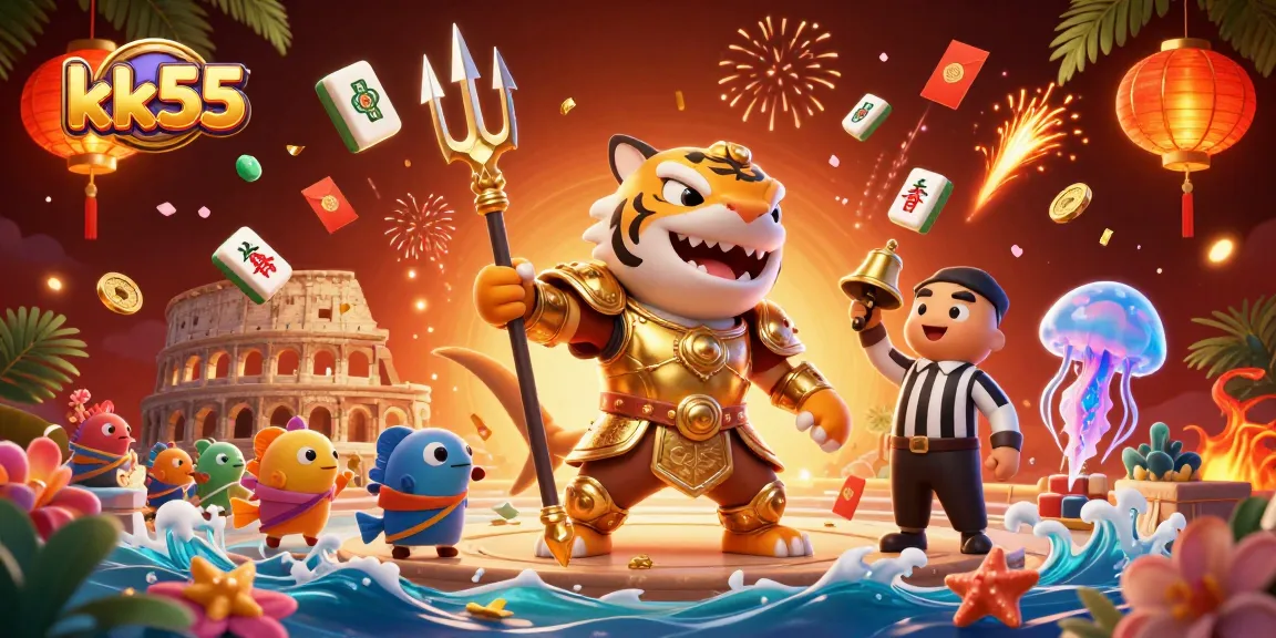 Experience engaging thrills at kk55 with vibrant underwater casino action featuring a shark gladiator.