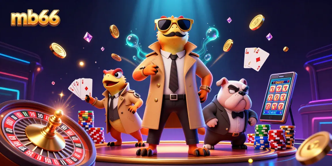 Experience mb66 thrills with raptors in a trench coat entering a VIP casino lounge.